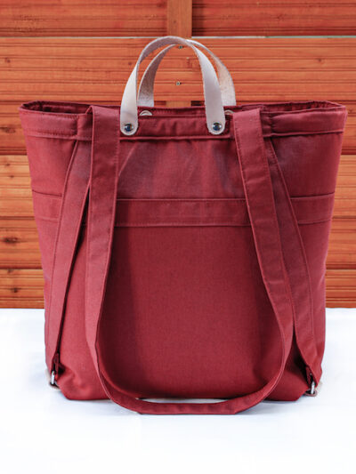 Red earth: Bag made of organic cotton, made in Zurich