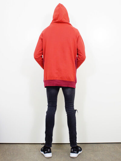 Men’s hoodie made of 100% organic cotton. Red Earth