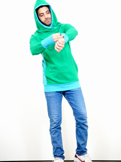 Men’s hoodie made of 100% organic cotton. Forest